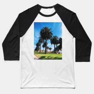 Bright Sunny Palm Trees in SoCal Baseball T-Shirt